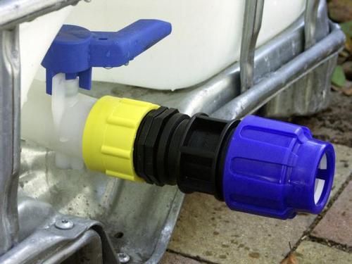 (Bild für) IBC-Adapter PE-Rohr gerader Anschluß 40 mm